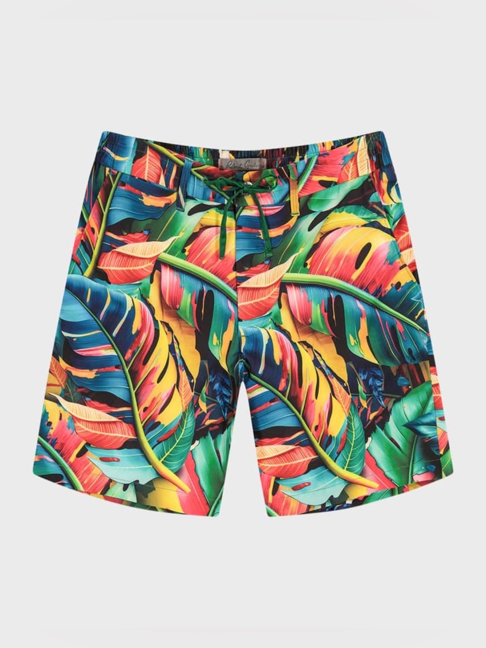 Robert Graham Toucan Printed Shorts Classic Fit Mens  Tropical Leaf Swim Trunks